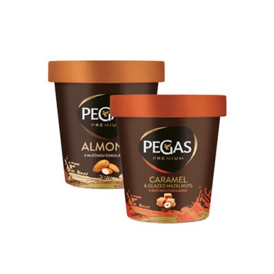 Pegas Premium Caramel & Glazed Hazelnut 460 ml